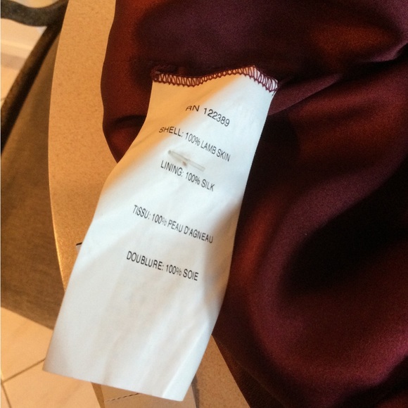 THE ROW Burgundy Leather Top - Picture 7 of 8